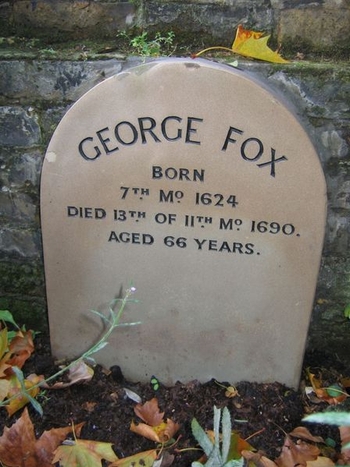 George Fox - nagrobek